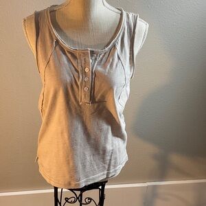 Unk Casual Cream Tank Top